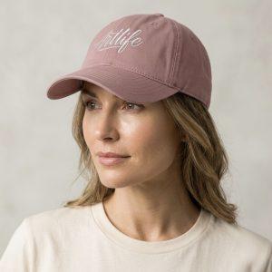 Casquette rose “Signature”