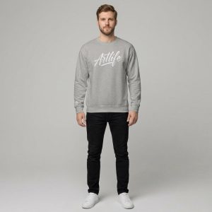 Pull gris collection “Signature”